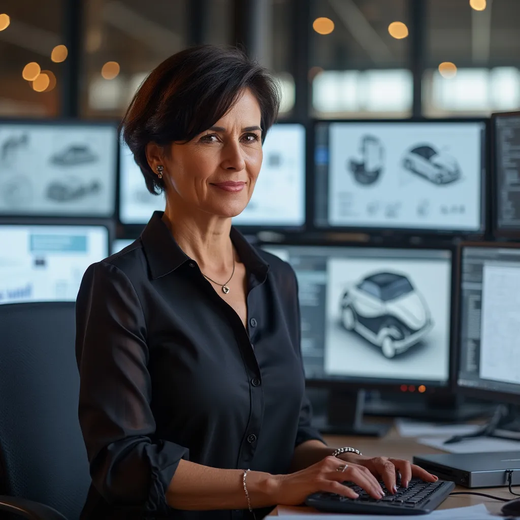 Retrato profesional de Elena Montero, Directora de Tecnología